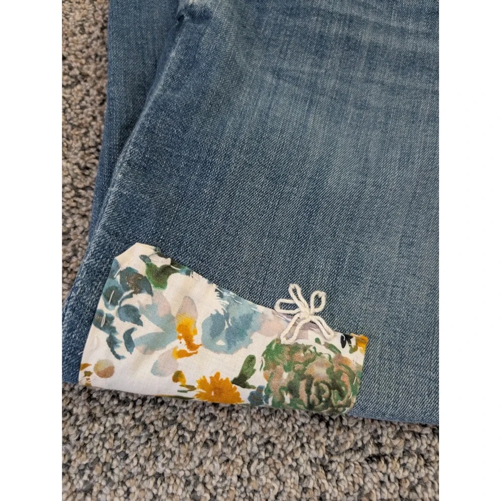 DKNY Jeans‎ Soho Skinny Jeans Women's Personalized Patchwork Detail Denim Pants